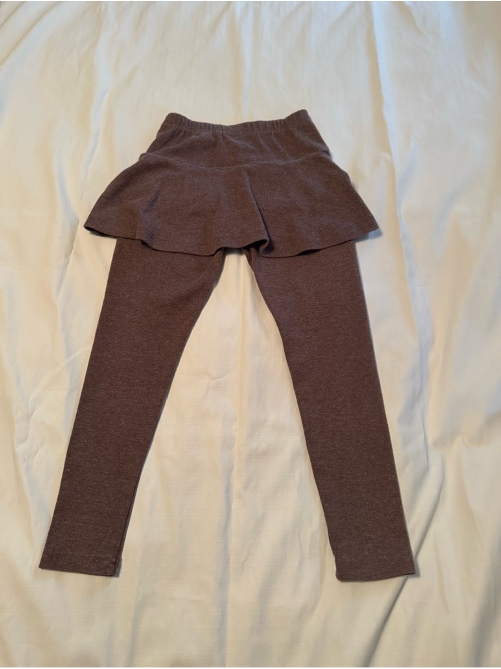 Toddler/Girls Brown Skirted Leggings with Cute Cat Detail - Picture 2 of 6